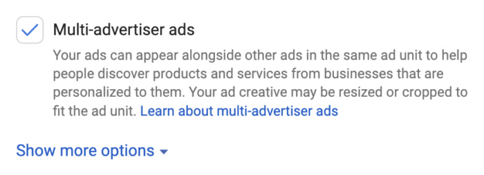 Multi-Advertiser Ads